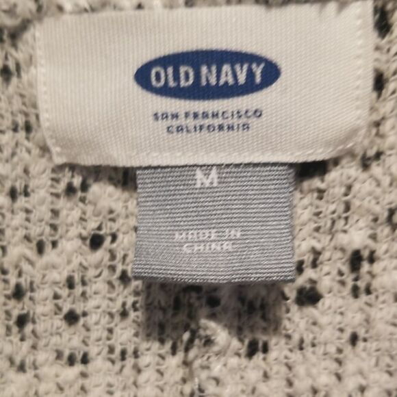 💸3/12$- Old Navy, black-white and grey medium open kimono - Picture 5 of 7